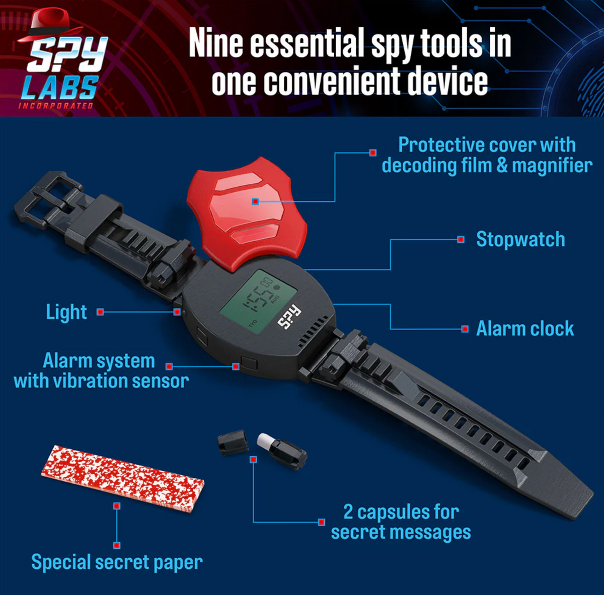 9 in 1 Spy Watch – World of Mirth