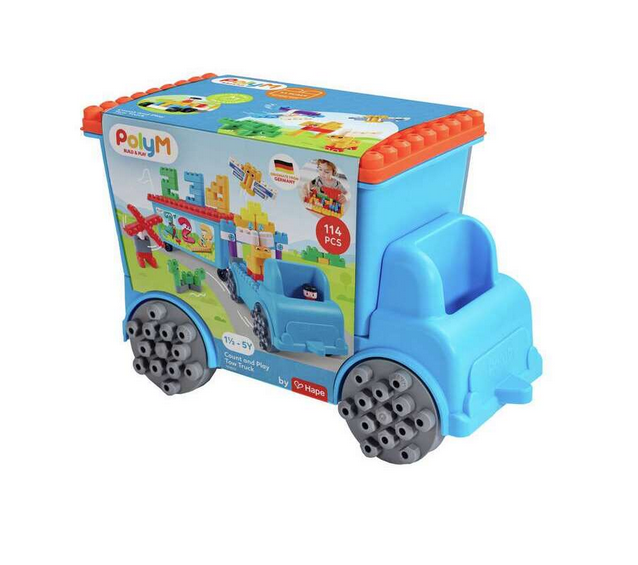 Count and Play Tow Truck packaged with an illustrated wrapper over the top of the truck.