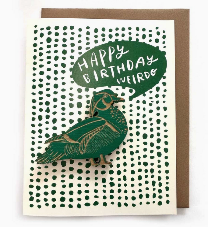 Happy Birthday Weird Duck Magnet with Card – World of Mirth