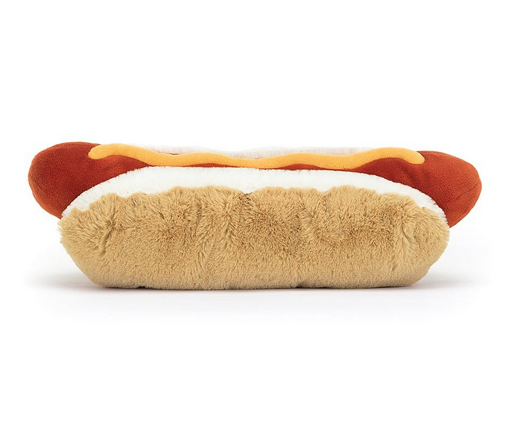 Amuseable Hot Dog plush viewed from the back. Looks good enough to eat!