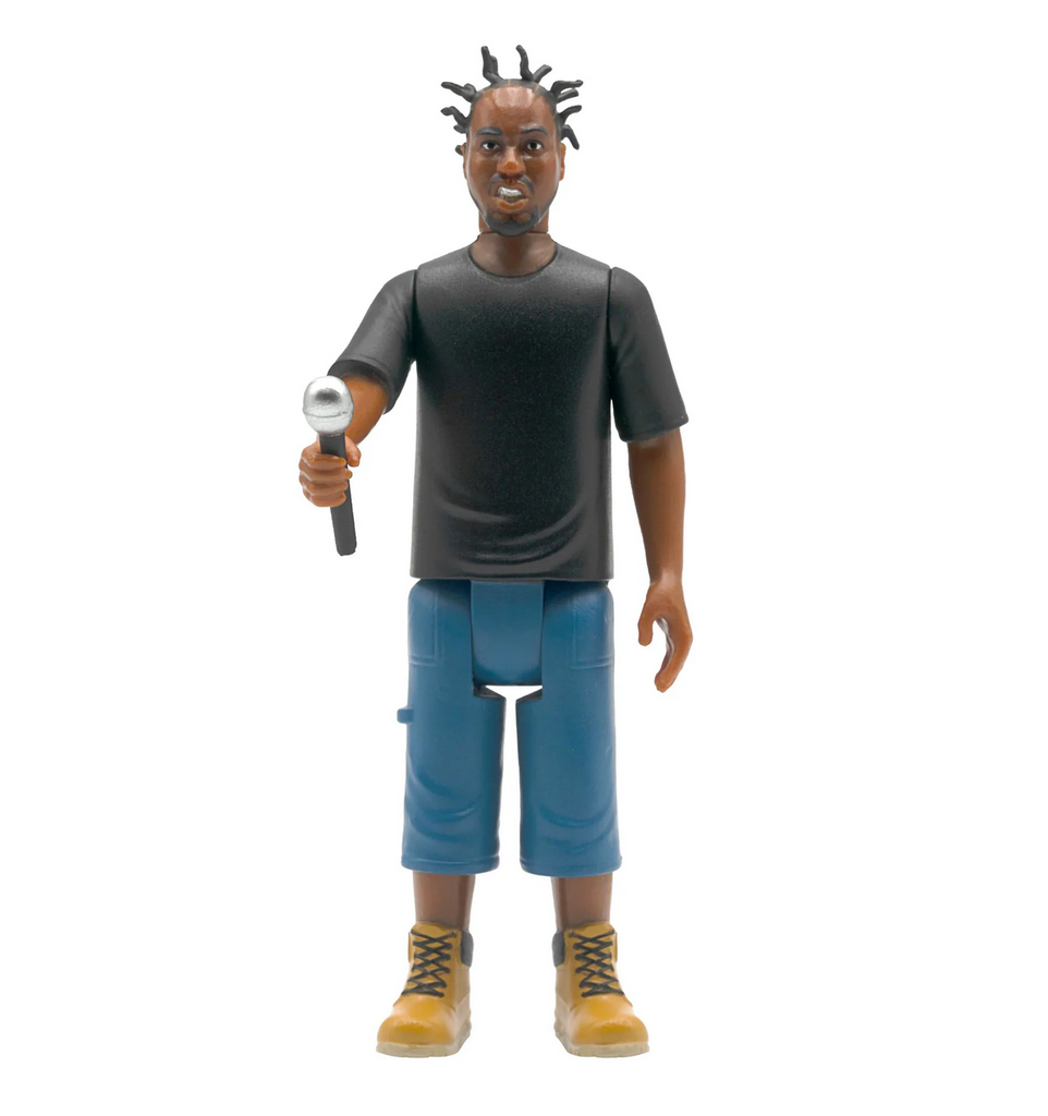 ODB action figure holding  microphone acessory.