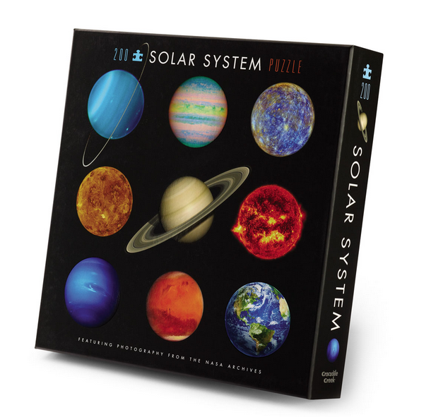 Puzzle box with picture of the Solar System 200 piece puzzle.