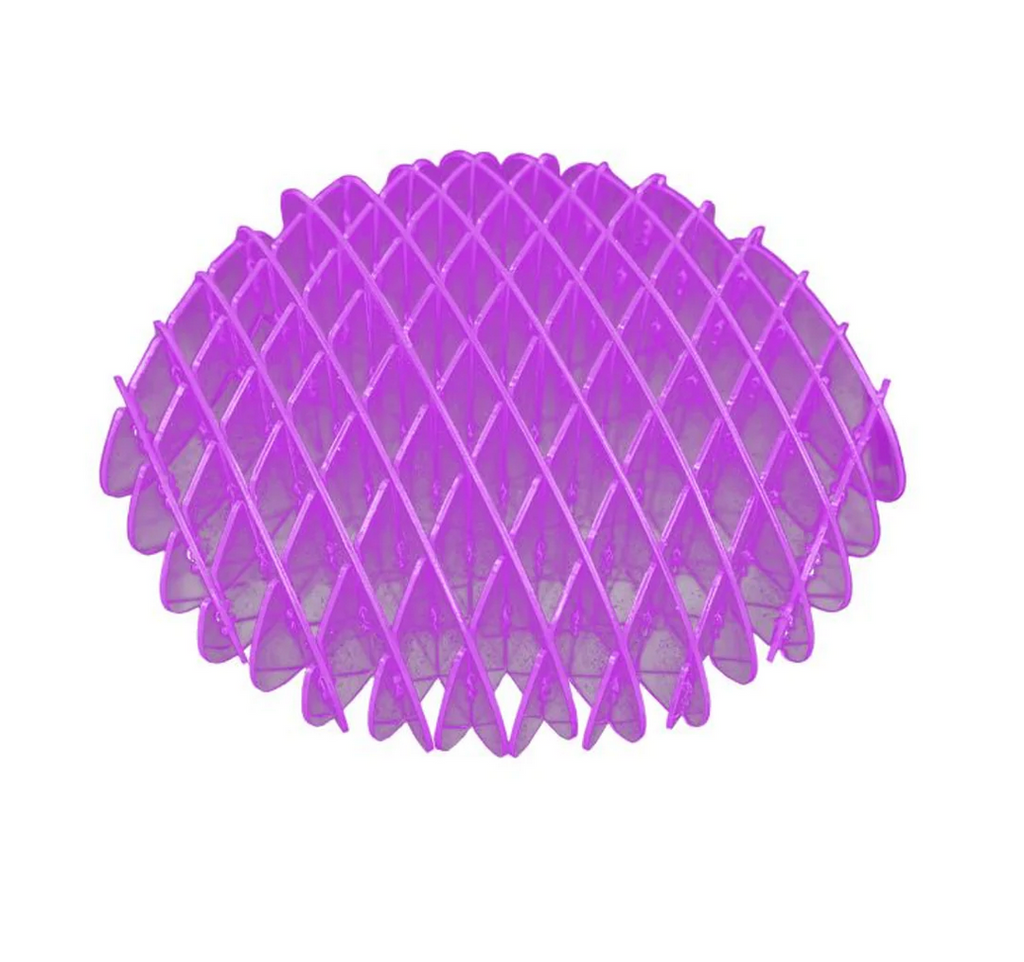 Purple Space Mesh out of the box in an oval shape.