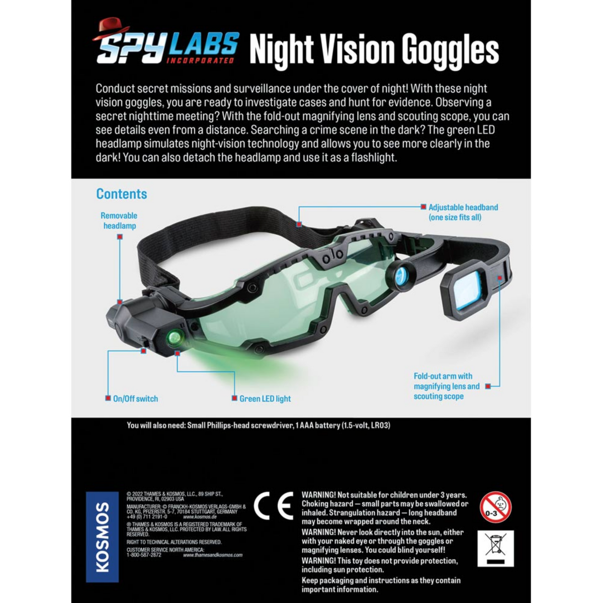 arduino night vision goggles Spy Labs Night Vision Goggles – World of Mirth