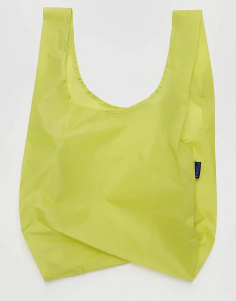 Lemon Curd solid color standard size Baggu reuseable bag.
