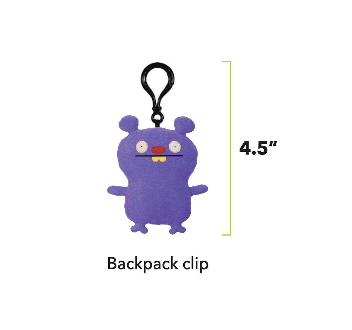 Uglydoll Kiss -Wage Spaceman Backpack Clip Plush Toy - Super Cute & Huggable Stuffed Animal
