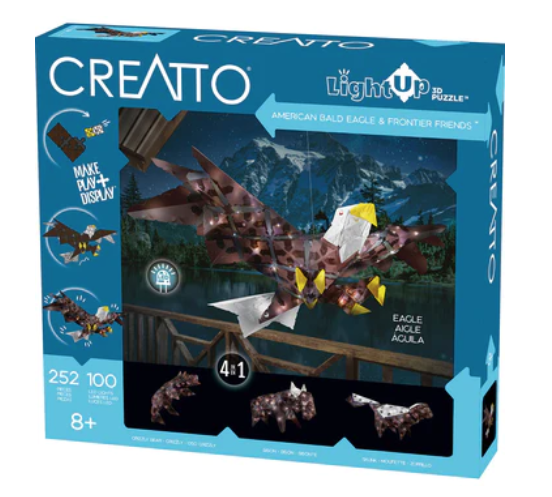 American Bald Eagle and Friends Creatto 3D Puzzle box.