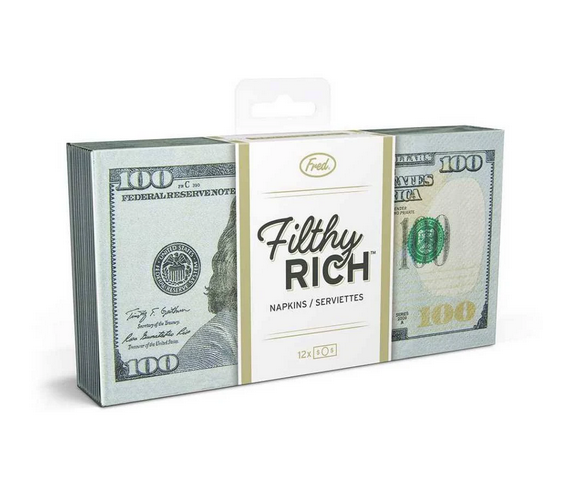 Package of Filthy Rich Napkins. 