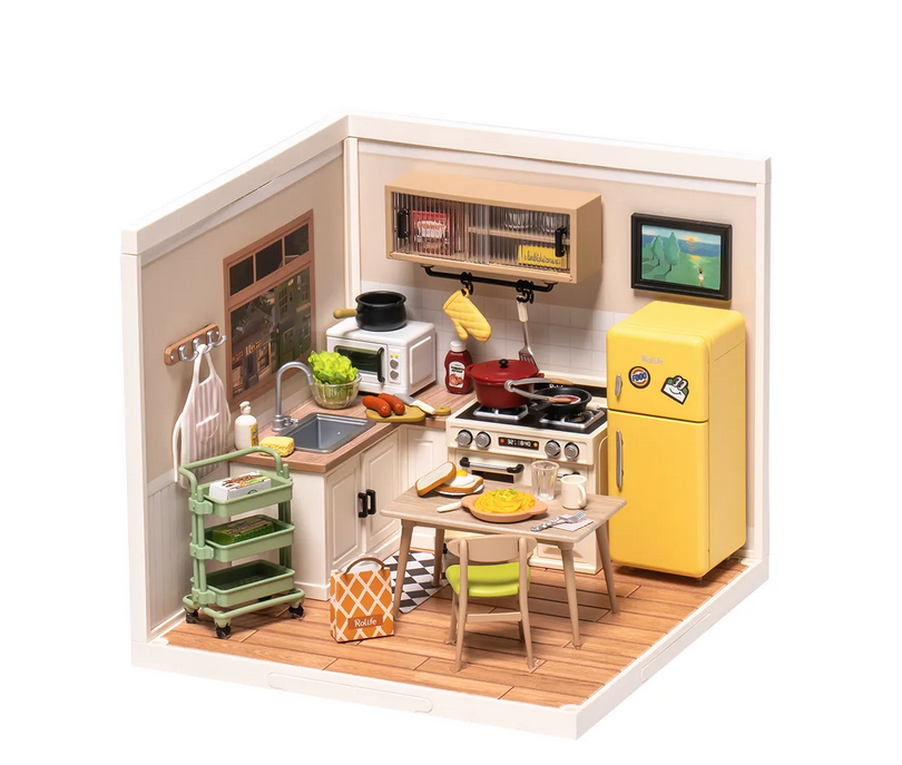 Happy Meals Kitchen Miniature model kit built.