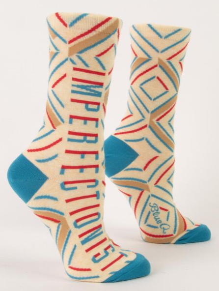 Pair of women's Imperfectionist socks.
