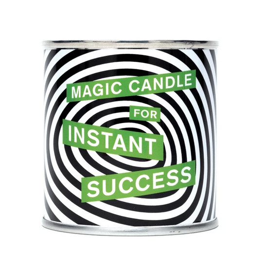 Magic candle for instant success.