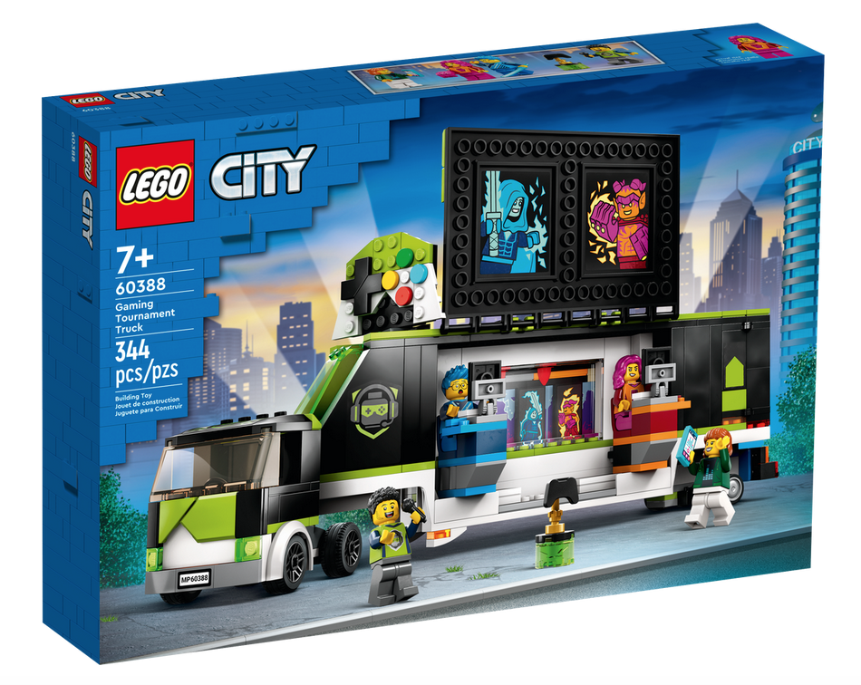 Lego city gaming tournament truck. Ages 7 and up. 344 pieces.