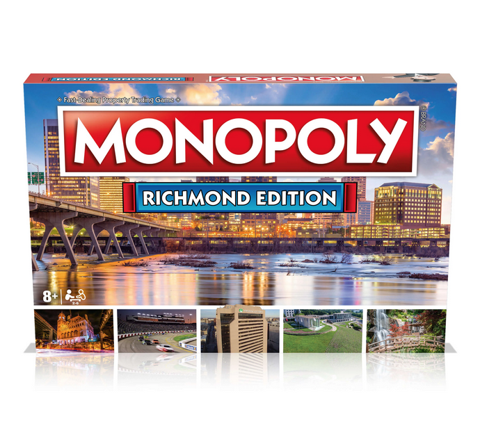 Richmond, VA Edition Monopoly Game box. 