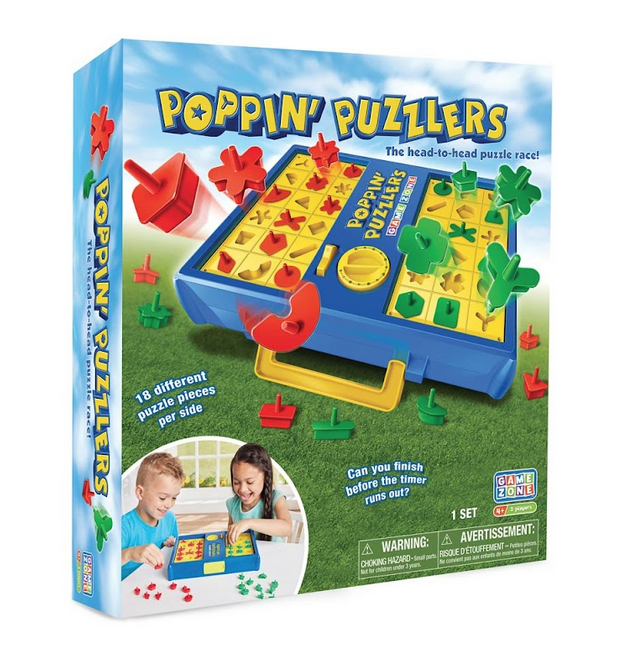 Poppin' Puzzlers game box.