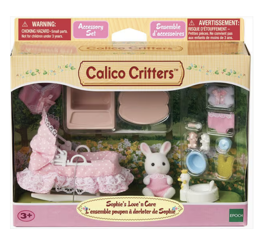 Calico Criiters Sophie's Love n Care set in its package.