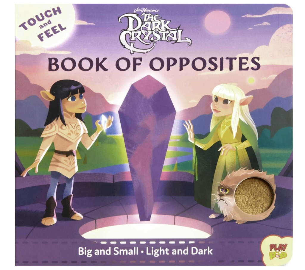 Cover of board book Jim Henson's The Dark Crystal Touch and Feel Book of Opposites.