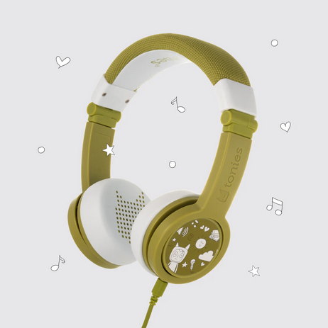 Green Tonies headphones. 