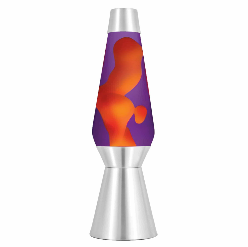 Yellow and purple 27 inch giant lava lamp.