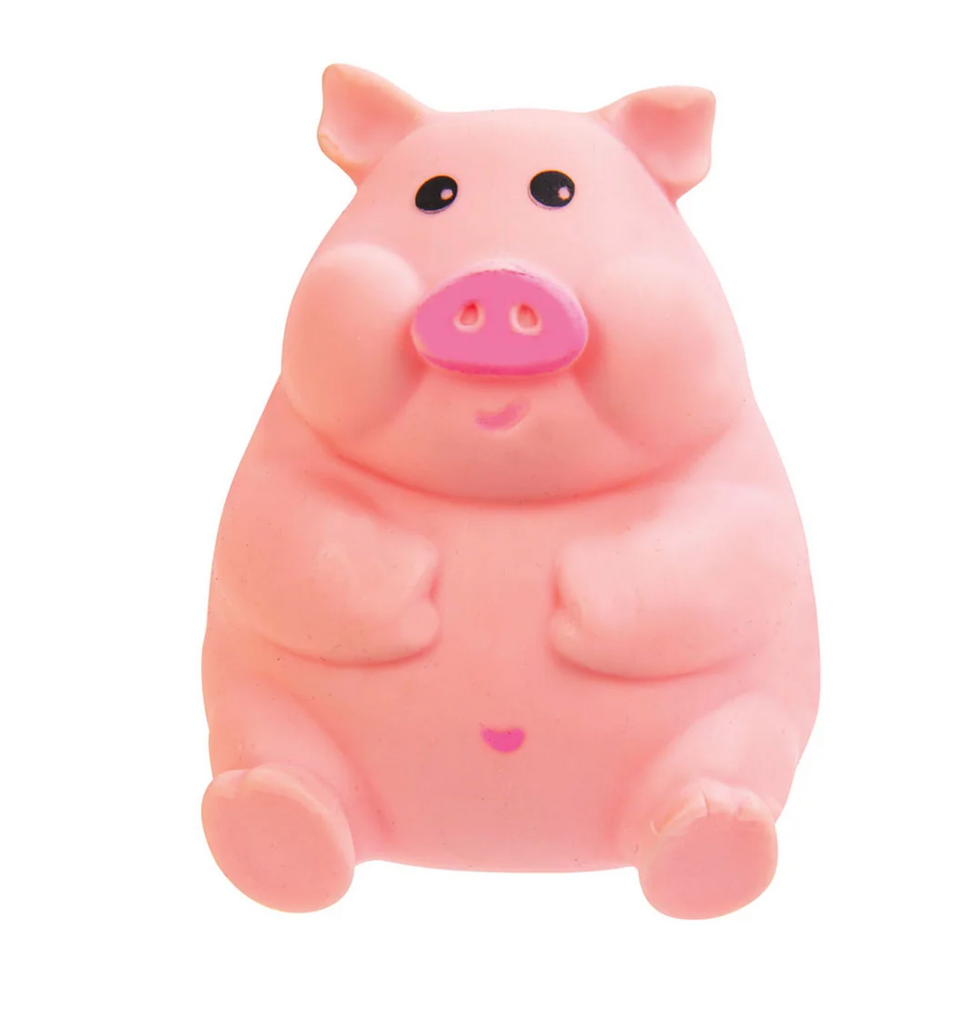 Super cute, chunky pig squishy toy. 