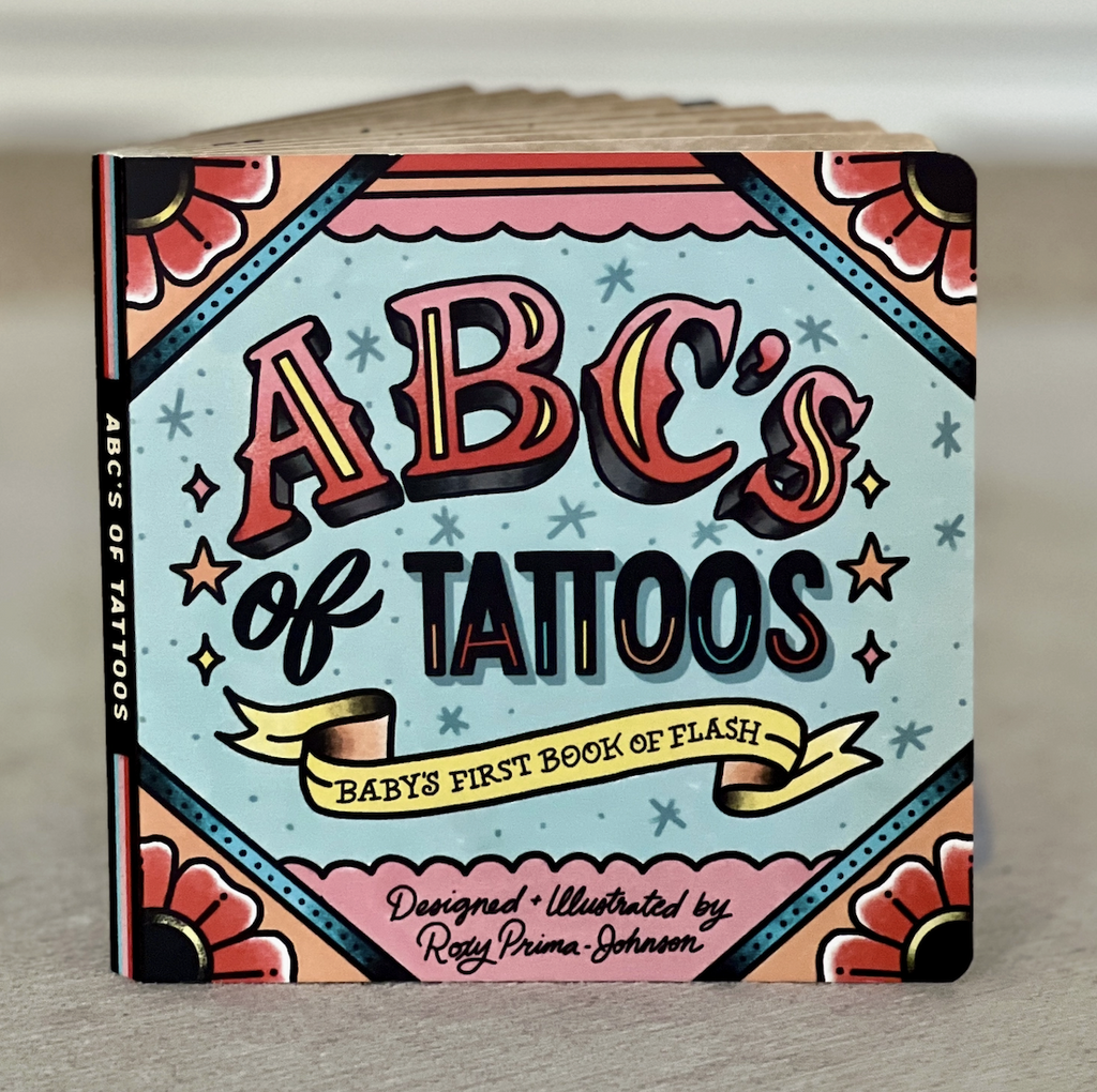 Illustrated cover of ABC's of Tattoos. 