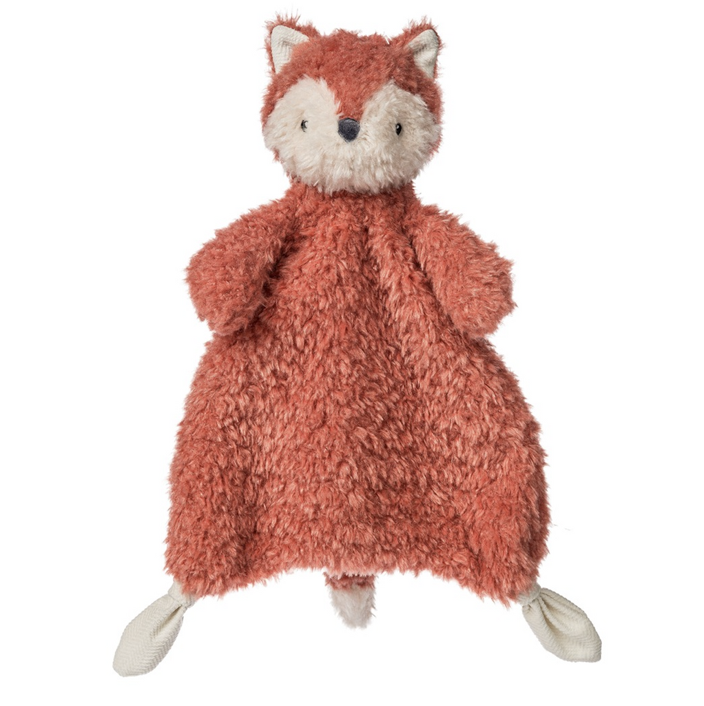 Again Friends Fox Lovey is a cuddly, blanket like plush with a stuffed character head. 