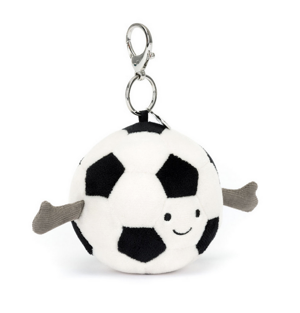Amuseables Sports Soccer Ball plush bag charm. 