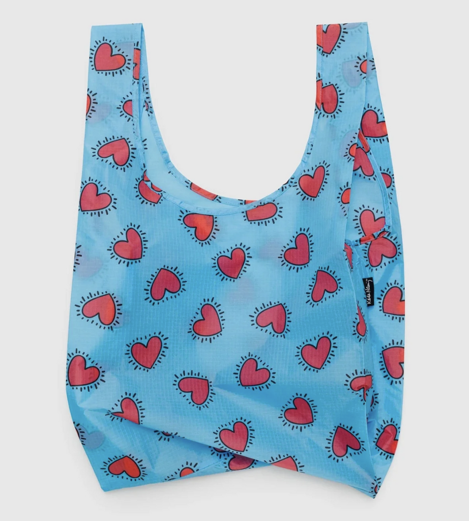 Keith Haring Hearts Baggu print on a standard bag. 