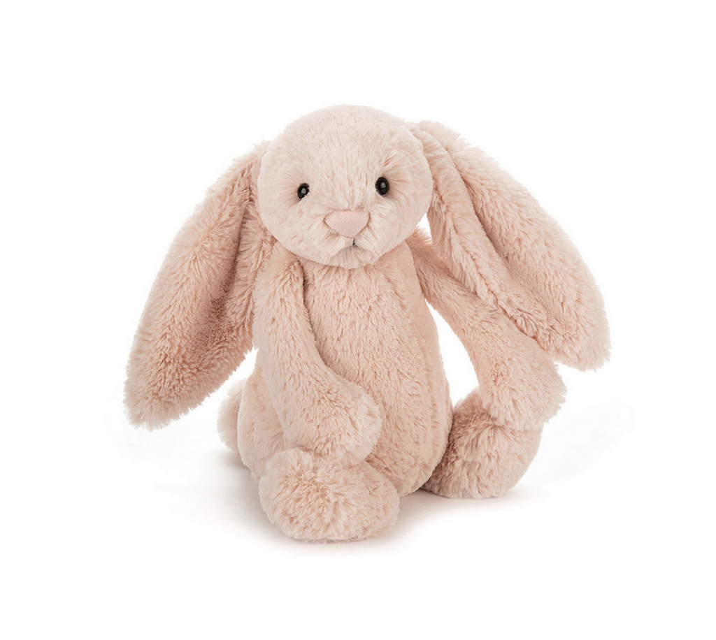 Blush Bashful Bunny stuffed animal from Jellycat. 