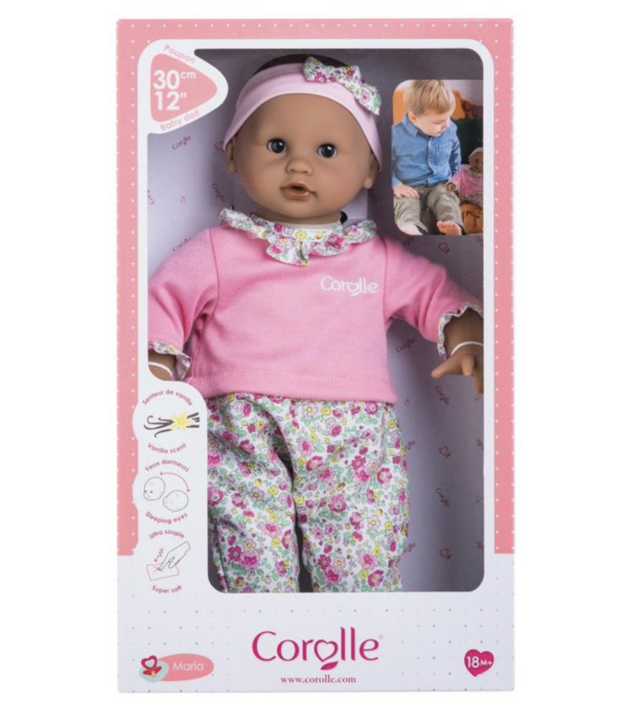 Bebe Calin Maria soft baby doll in it's box. 