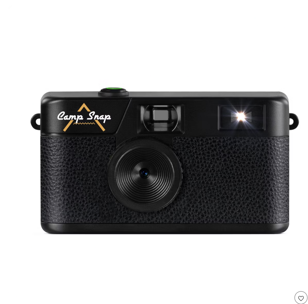 Black digital camera on a white background