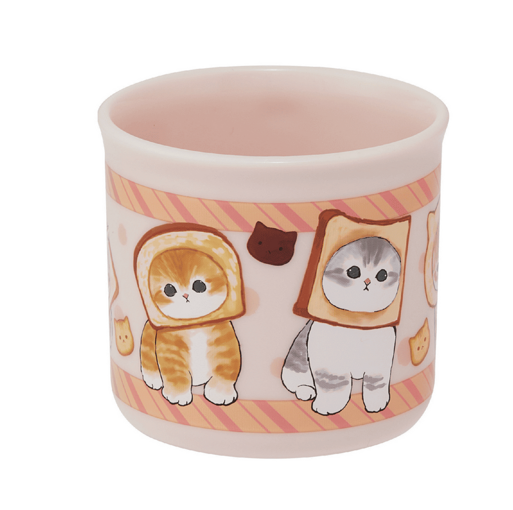 Detail of Mofusand Bread Cat cup.