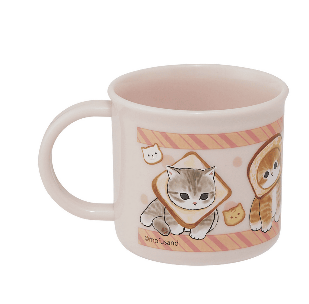 Side of Mofusand Cat Bread drinking cup.