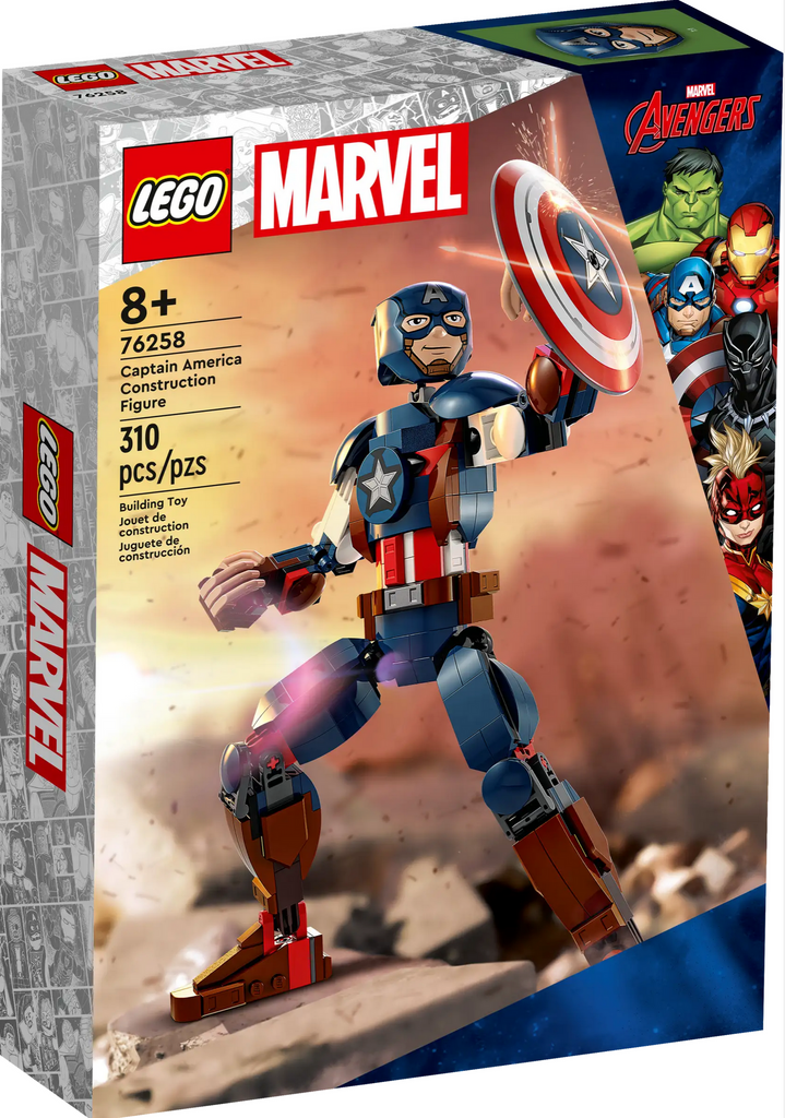 Box for Lego Marvel Captain America Construction Figure.