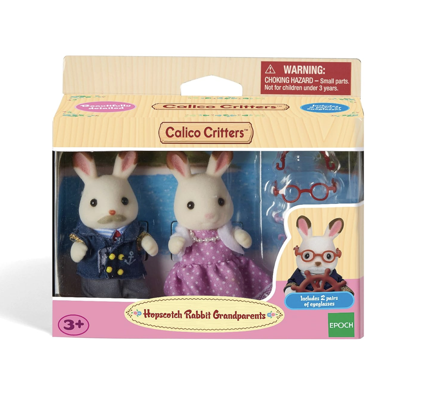 Cunico Rabbit Chocolate Rabbit Grandparents Calico Critters – World of Mirth