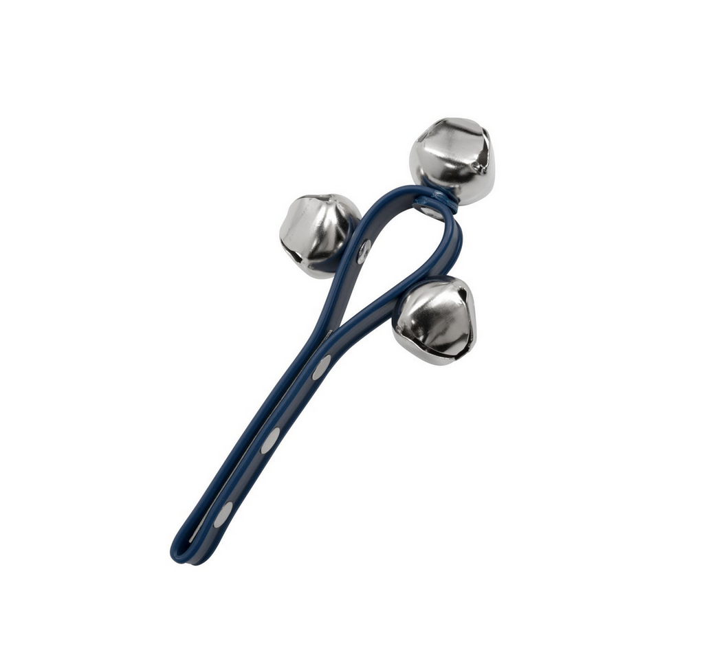 Handheld cluster bells on a white background.