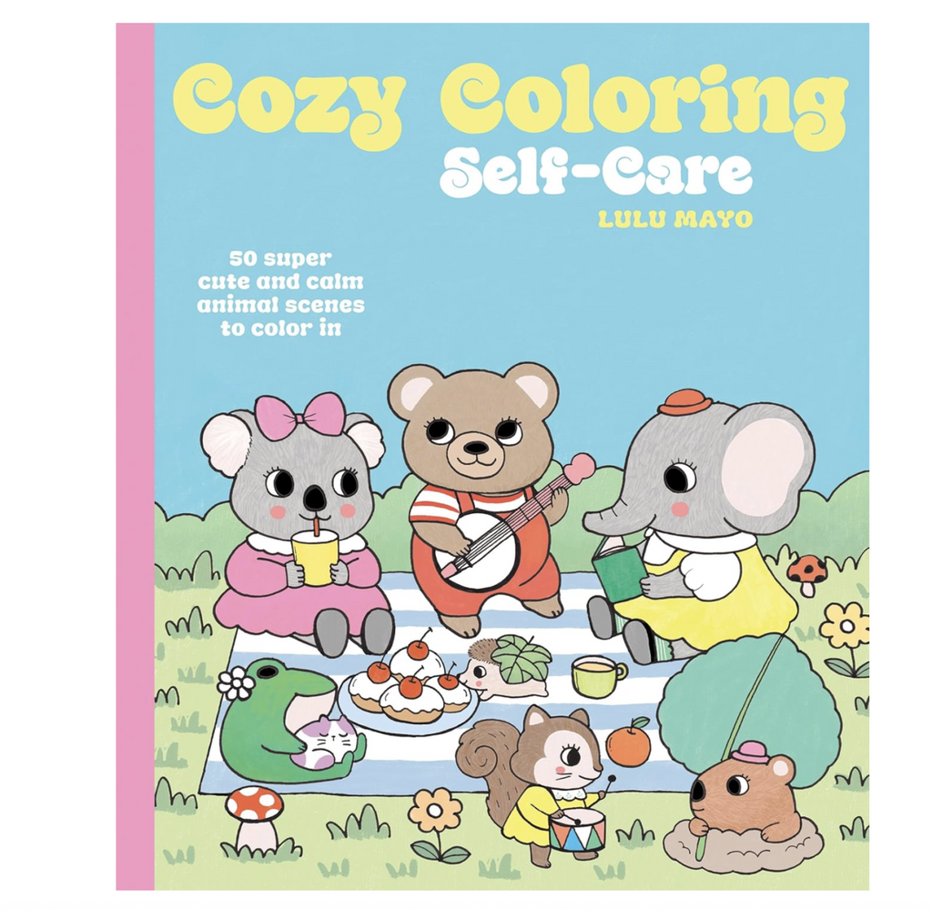 Cover of Cozy Coloring Self Care by Lulu Mayo