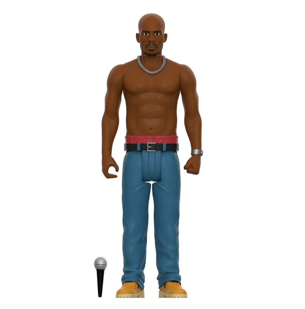 DMX action figure with microphone accessory.