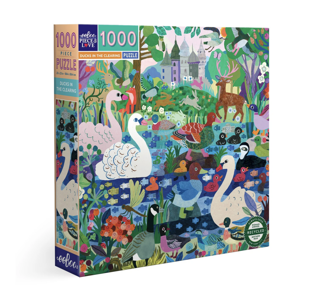 Illustrated box of Ducks in the Clearing 1000 Piece Jigsaw Puzzle.