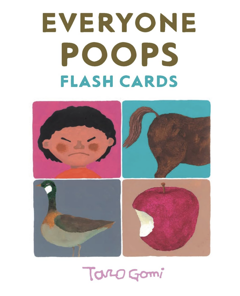 COver of the box containing the Everyone Poops Flash Cards. 