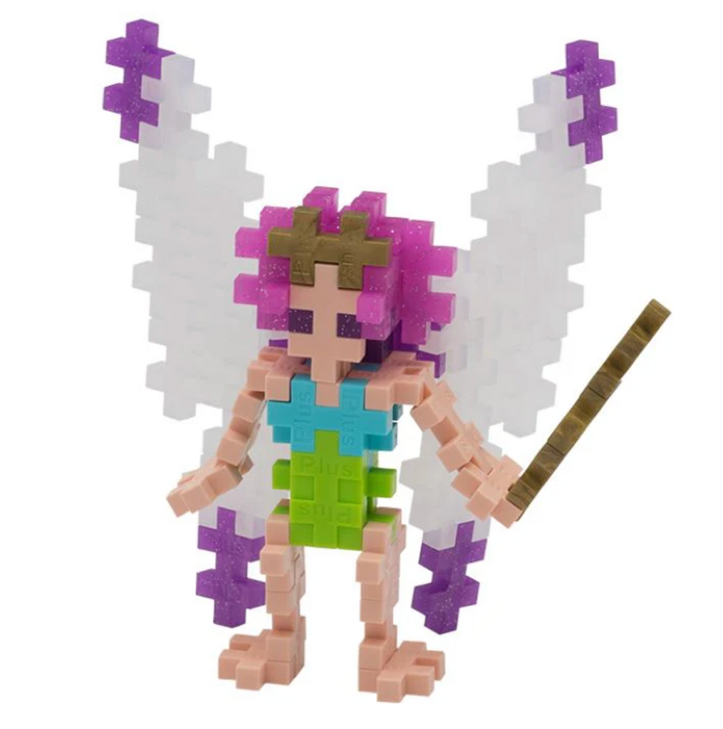 A close up picture of the fairy built from the Fairy 70 Piece Tube set. 