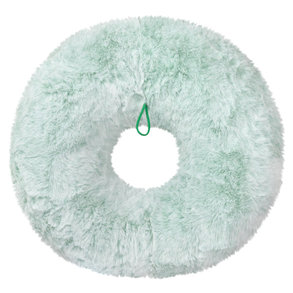 The back view of the Squishable Flocked Wreath. Shows the hang tab. 