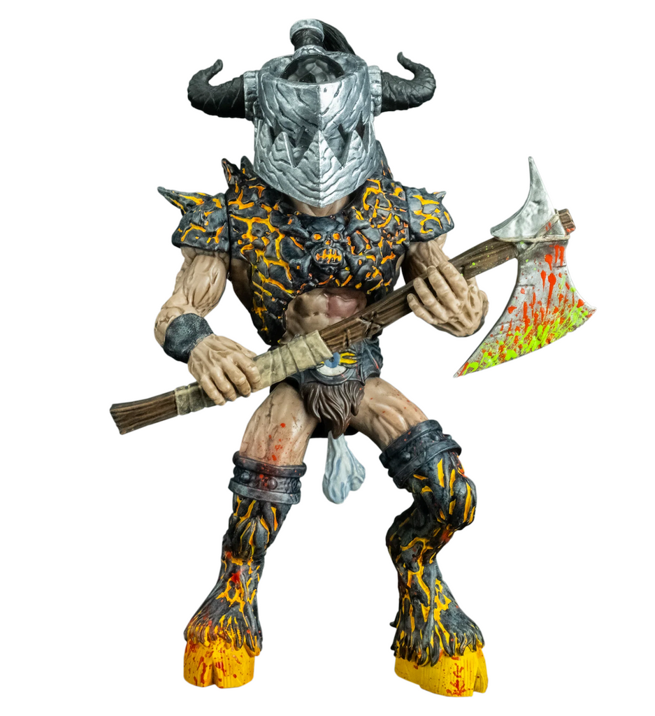  Balsac the Jaws 'O Death Action Figure. Standing roughly 5 inches tall, comes complete with battle axe and guitar accessories. 