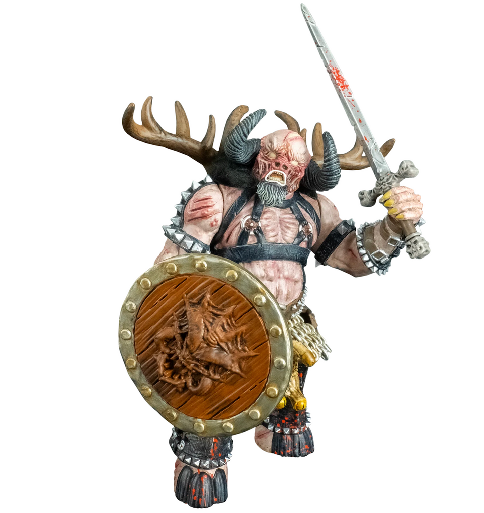  Blöthar the Berserker action figure comes complete with sword and shield accessories. 