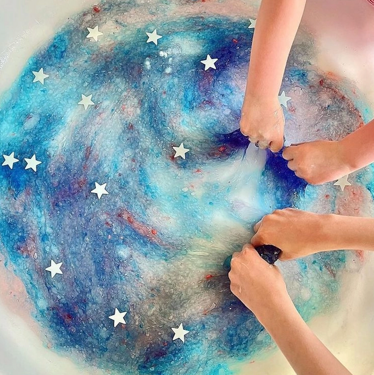 Galaxy Slime Diy Crackling Slime Science Kit – World of Mirth