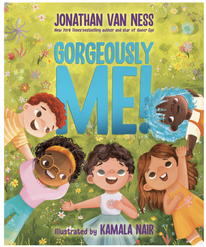 Illustrated cover of "Gorgeously Me!" with many different types of people. 