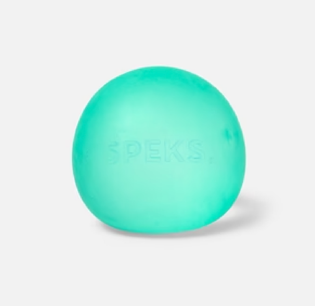 Sea Glass green Gump stress ball by Speks. 