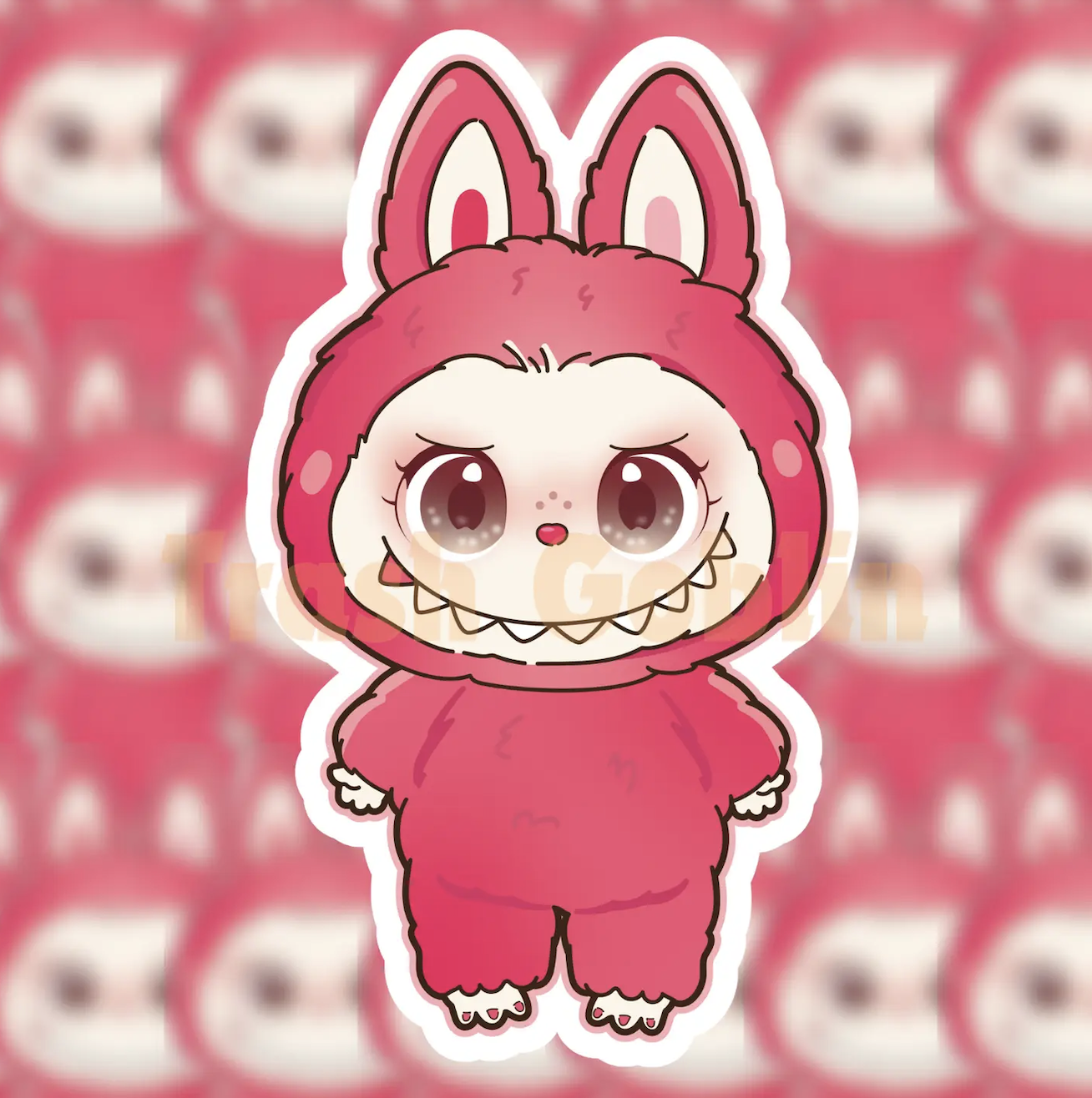 Pink Labubu Grad Hot Pink Labubu Sticker – World of Mirth