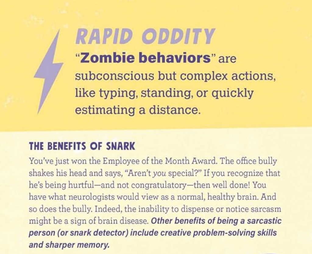 Excerpt from "How To Kill An Earworm" explaining "zombie behaviors" 