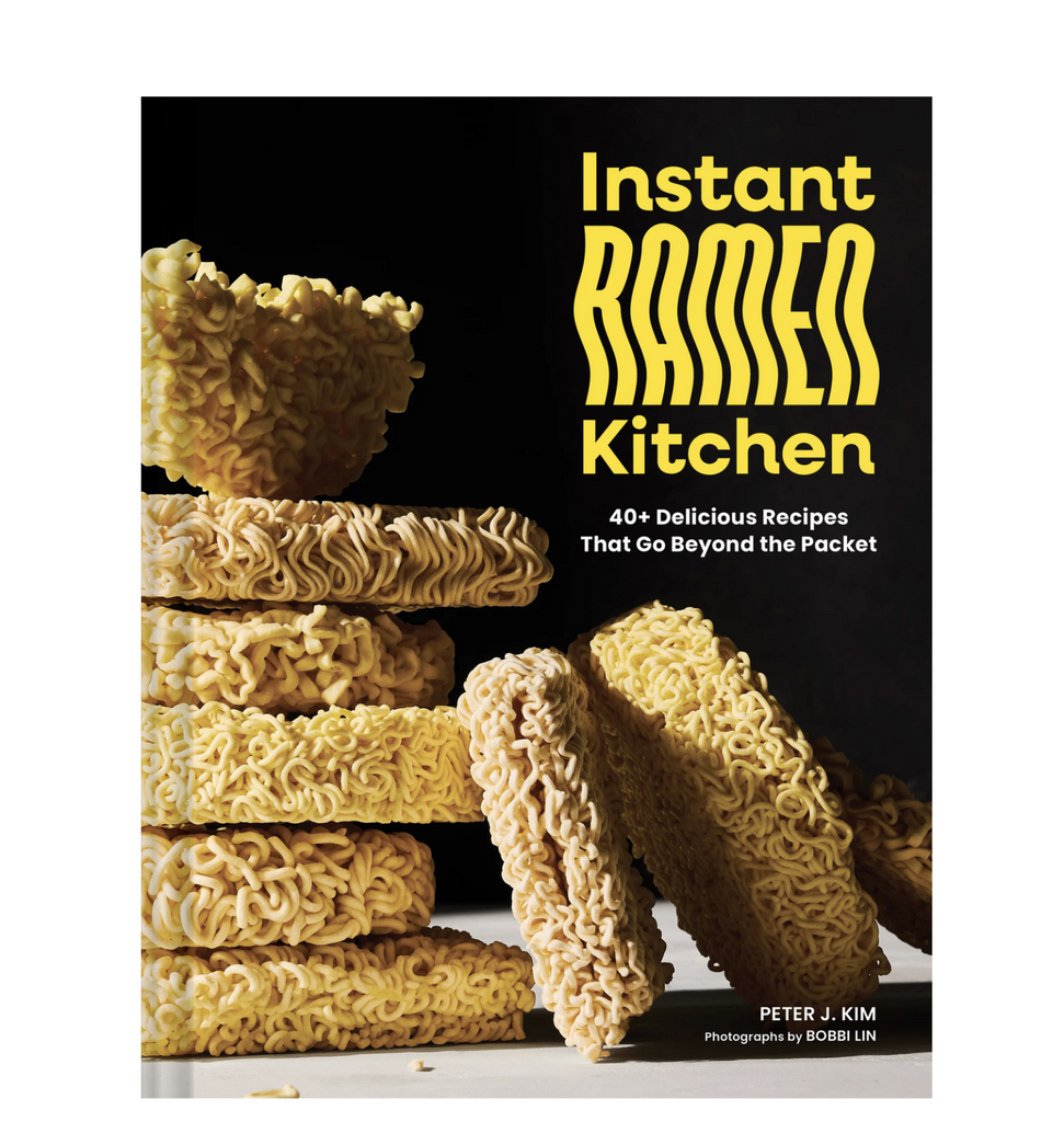 Cover of Instant Ramen Kitchen cookbook on a white background.
