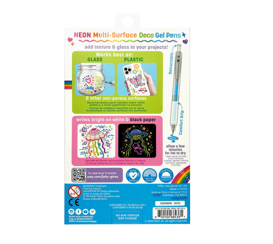 Back of packagestates they work best on glass, plastic, and other non-porous surfaces. Writes bright on white and black paper. Allow a few minutes to dry.